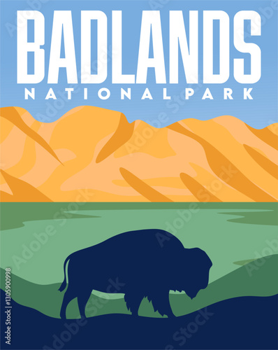 badlands national park with beautiful natural views
