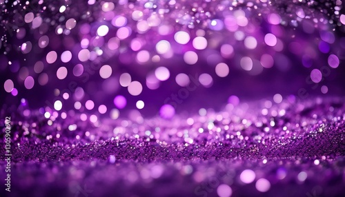 glitter sparkling abstract purple bokeh defocused background