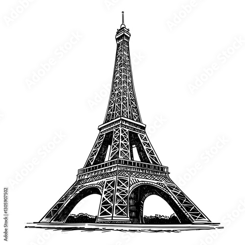 Eiffel Tower tower architecture landmark vector
