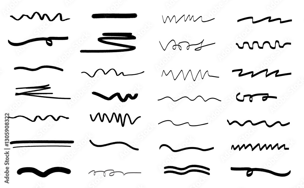 Underline icon illustration. ornament dividing vector set. Underline icon illustration. ornament dividing vector set.