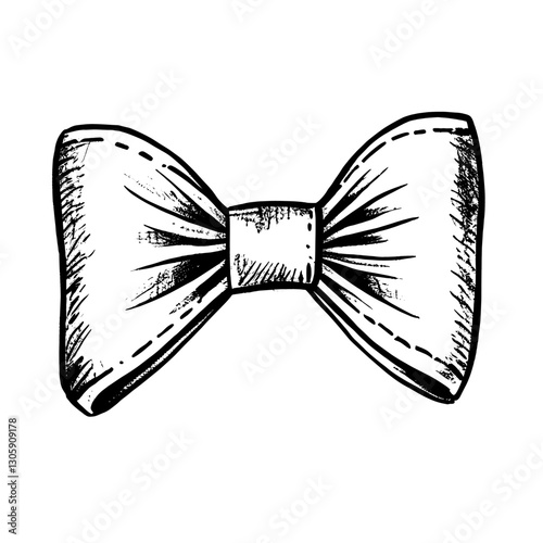 Hand drawn doodle individual bow accessories accessory elegant vector