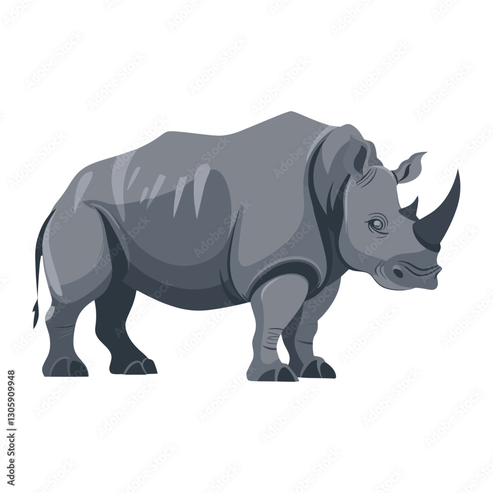 Rhinoceros animal rhino illustration vector Rhinoceros animal rhino illustration vector