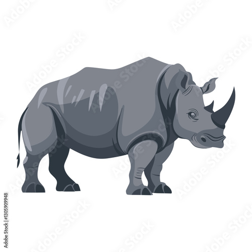 Rhinoceros animal rhino illustration vector