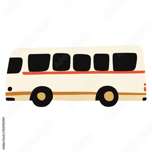 Coach bus transportation illustration vehicle vector