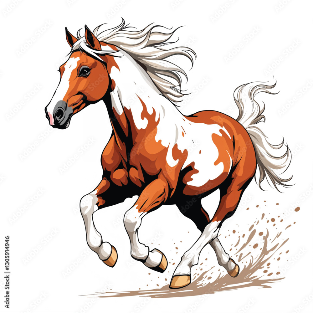 Obraz premium horse vector illustration