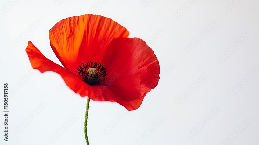 Close-up of Vibrant Red Flower Against Clean White Background Close-up of Vibrant Red Flower Against Clean White Background