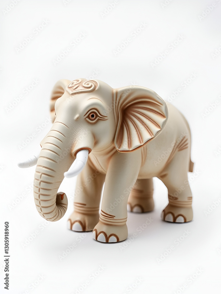 Elephant statue figurine isolated on white background Elephant statue figurine isolated on white background