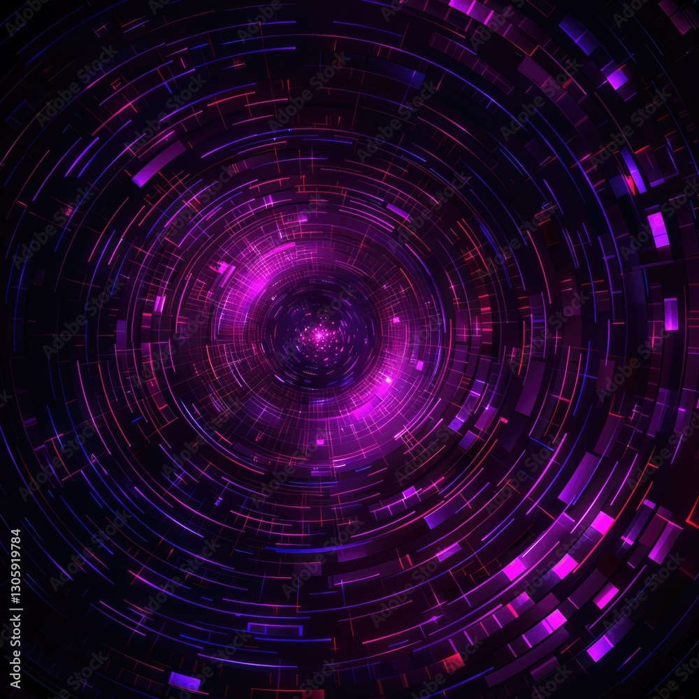 Abstract Representation of Higher Dimensional Space with Vibrant Color Patterns Abstract Representation of Higher Dimensional Space with Vibrant Color Patterns