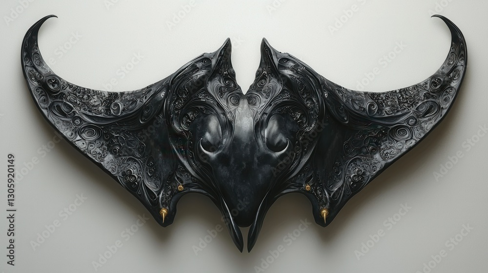 Fototapeta premium Sculpted Stingray Wings, Studio Display
