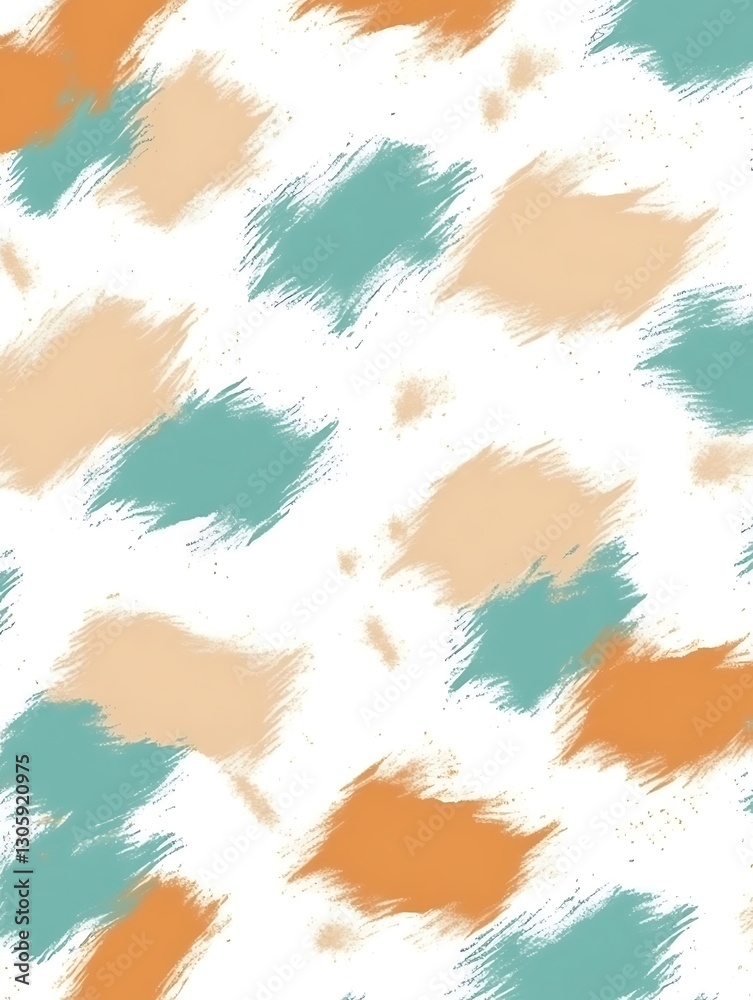 Obraz premium Artistic paint strokes in a random abstract pattern colorful modern design