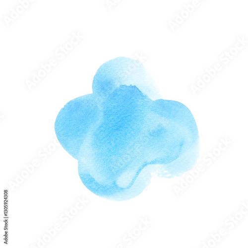 blue isolated on white