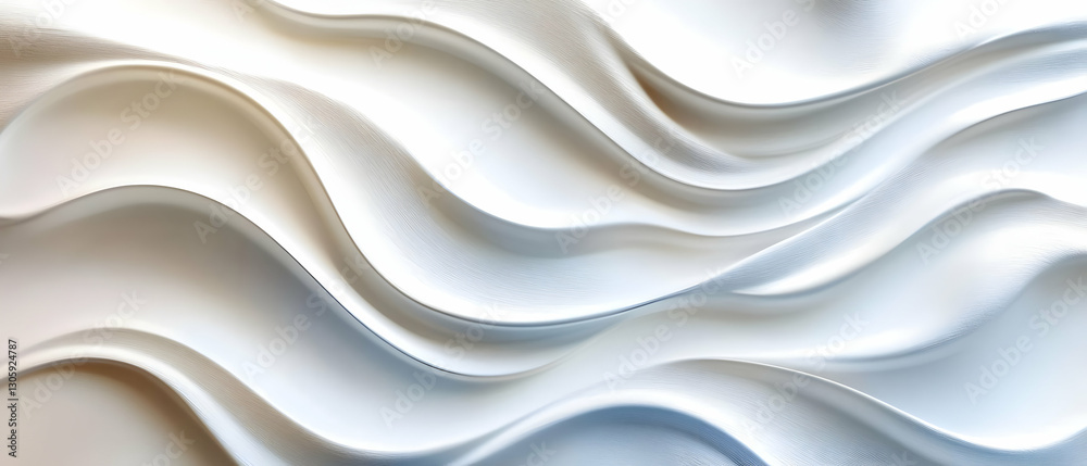 Obraz premium White wave texture background