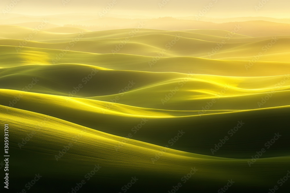 Aerial view of a lush green field with distant hills under a clear sky. Aerial view of a lush green field with distant hills under a clear sky.