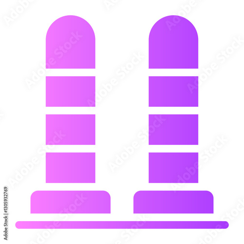 bollard gradient icon