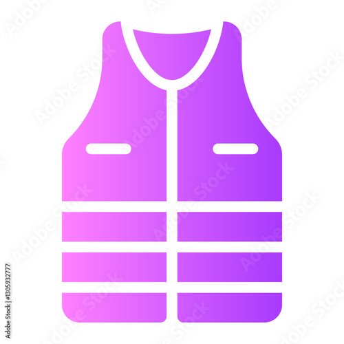 high visibility vest gradient icon