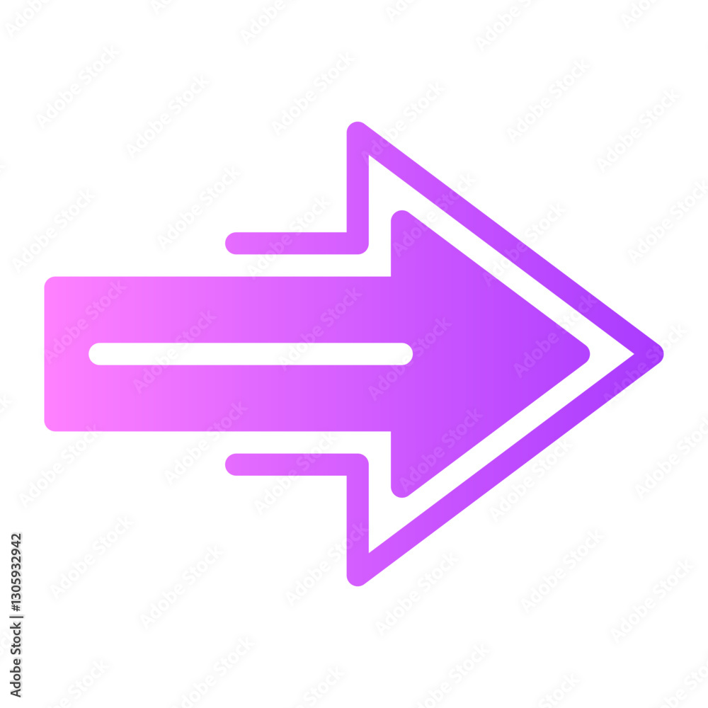 turn right gradient icon turn right gradient icon