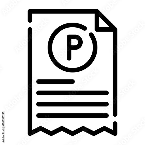 invoice line icon
