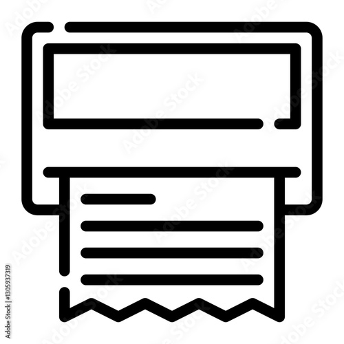 parking meter line icon