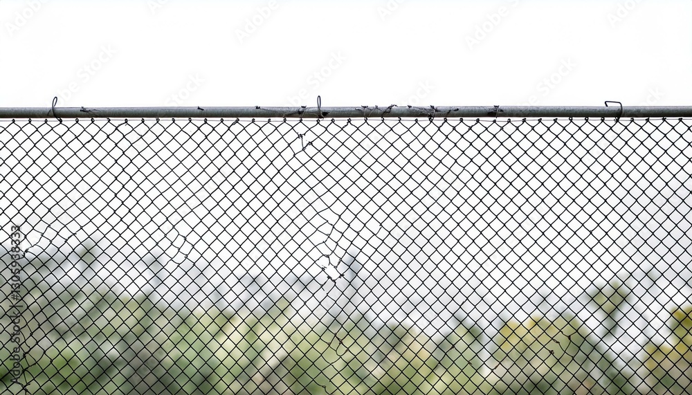 silver chainlink fence with background png file