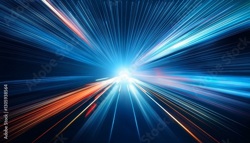 High speed blur zoom effect abstract powerful future energy for background.