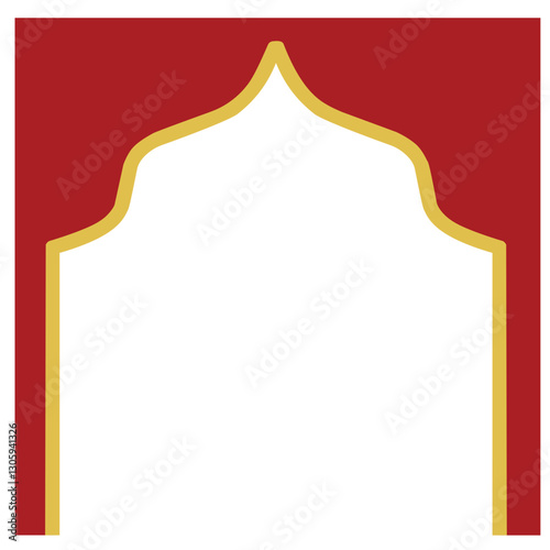 Red Frame for Ramadan