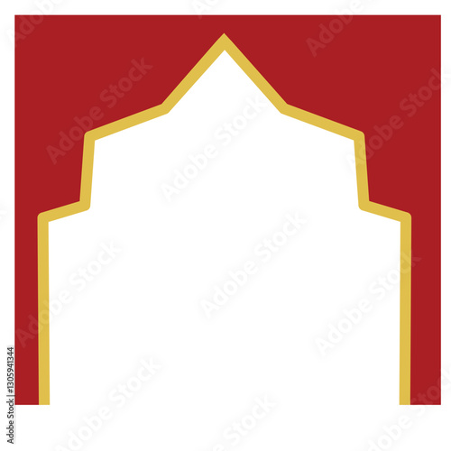 Red Frame for Ramadan