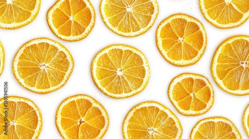 Vibrant Orange Slices Pattern photo