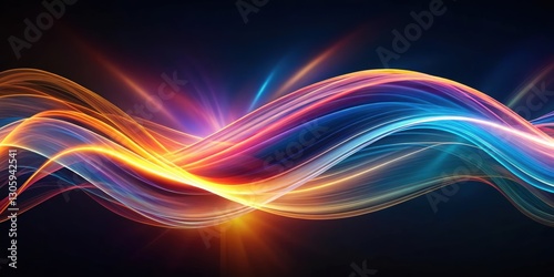 Abstract of wavy flowing energy, abstract,wavy, flowing, energy, movement, vibrant, dynamic, colorful, background