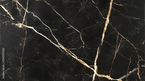 Elegant Black and Gold Marble Texture Background