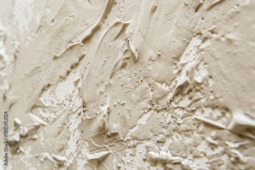 Light Beige Canvas Texture with Granular Details in Soft Lighting photo
