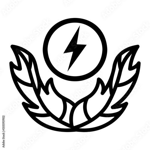 zero waste Line Icon