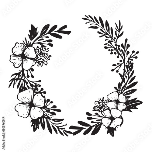 Wallpaper Mural Elegant Floral Ornamental Frame Bundle Torontodigital.ca