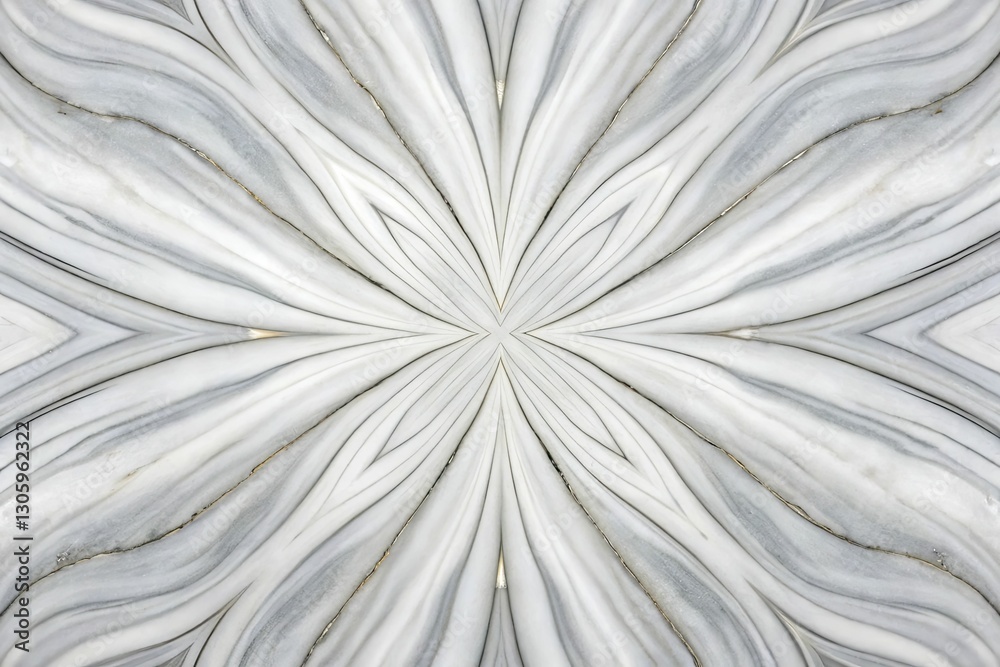 Fototapeta premium Luxurious marble stone with swirling patterns of white and gray, radiating sophistication and timeless elegance in light.