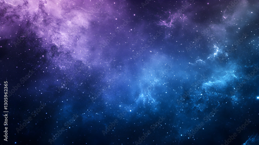 Naklejka premium gradient with deep blue violet and subtle starry hints