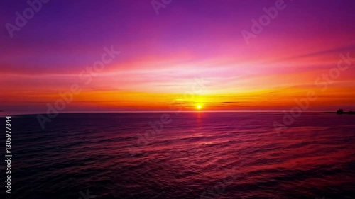 sunset on the beach