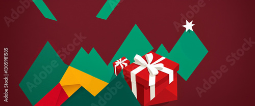 abstract Christmas presents...