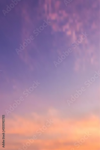 Beautiful sunset sky with colorful clouds. Orange And Purple Sunset Sky Background.