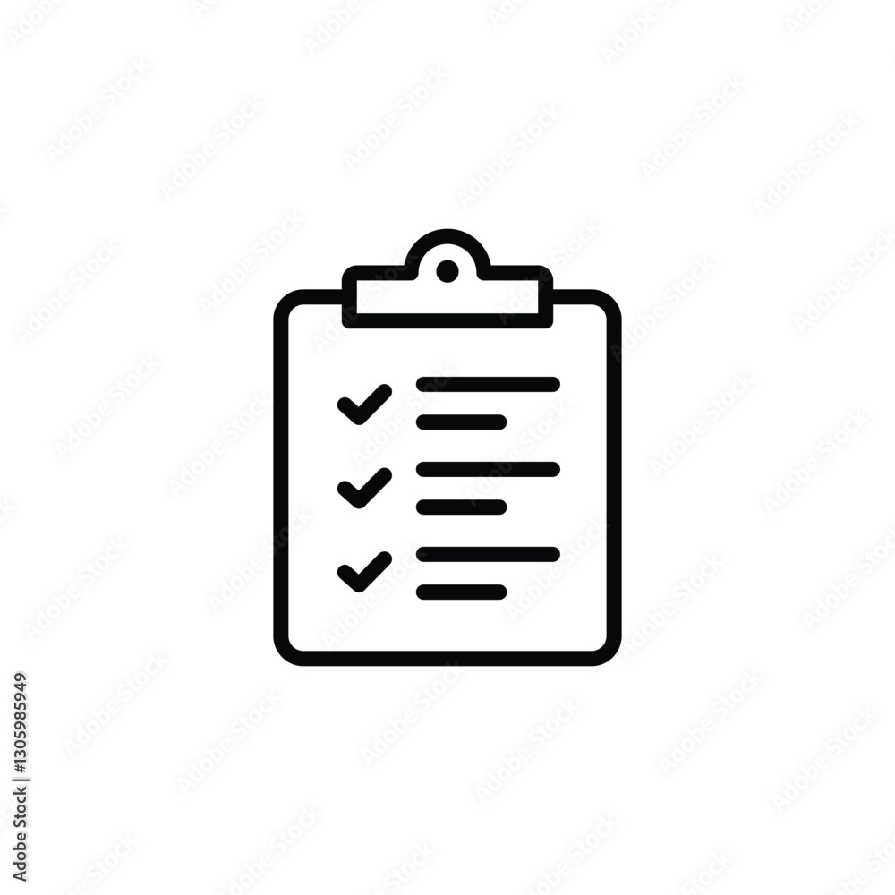 Clipboard icon. clipboard line icon vector Clipboard icon. clipboard line icon vector
