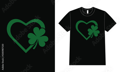 Heart and Shamrock – St. Patrick’s Day Irish Love Symbol