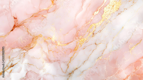 pink marble texture with delicate white and gold veins 