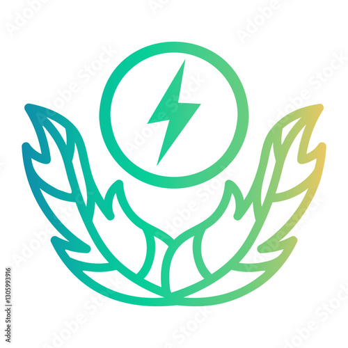 zero waste Line Gradient Icon