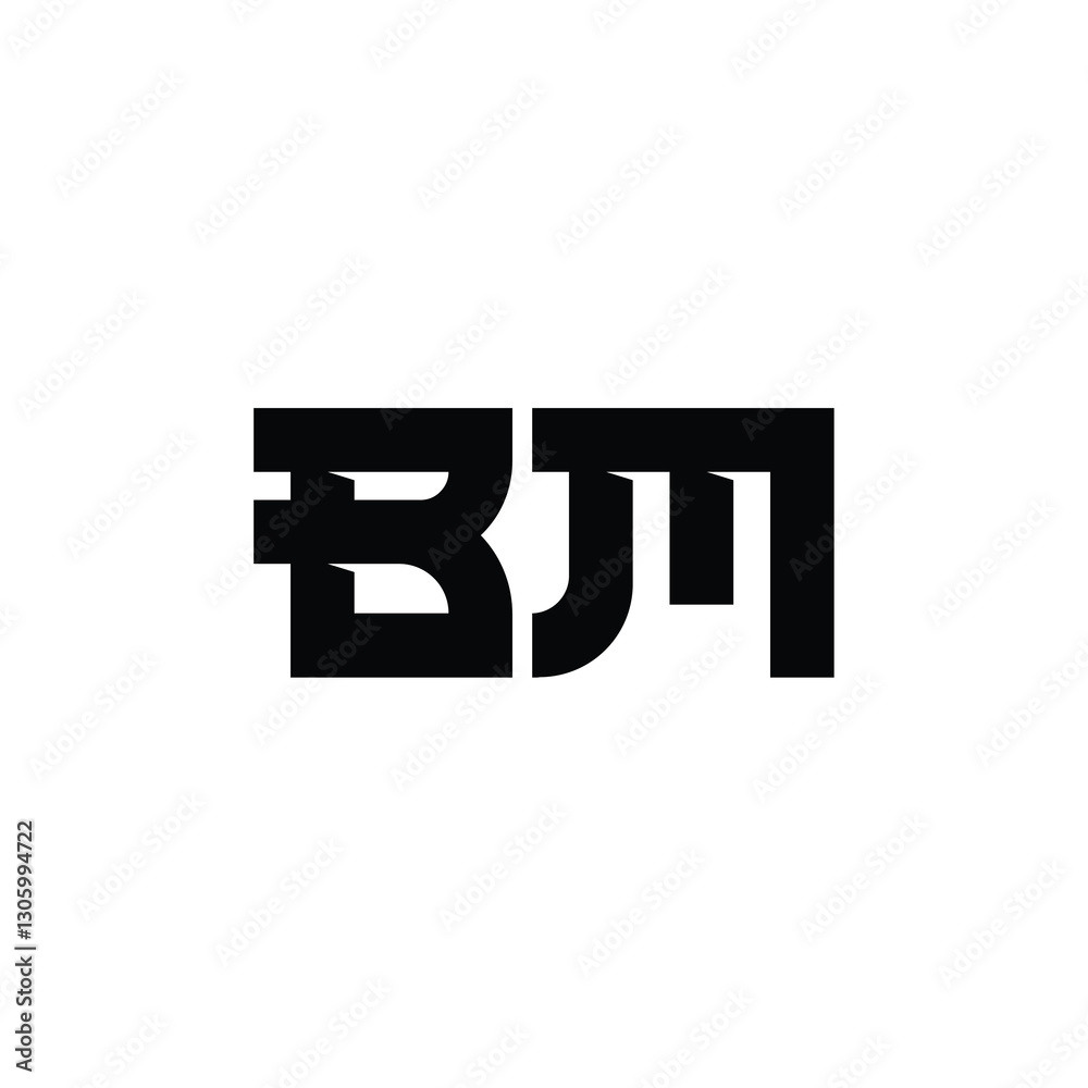 BM monogram logo design letter text name symbol monochrome logotype alphabet character simple logo BM monogram logo design letter text name symbol monochrome logotype alphabet character simple logo