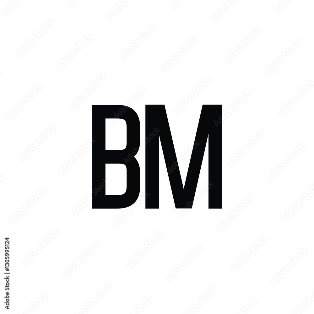 BM monogram logo design letter text name symbol monochrome logotype alphabet character simple logo BM monogram logo design letter text name symbol monochrome logotype alphabet character simple logo