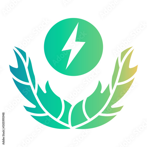 zero waste Gradient icon