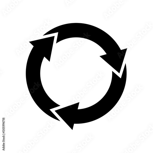 Three arrows circle icon