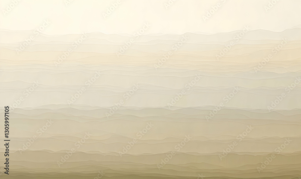 Fototapeta premium Abstract beige and cream layered mountain range illustration, perfect for backgrounds and design projects. Subtle texture and calming tones.