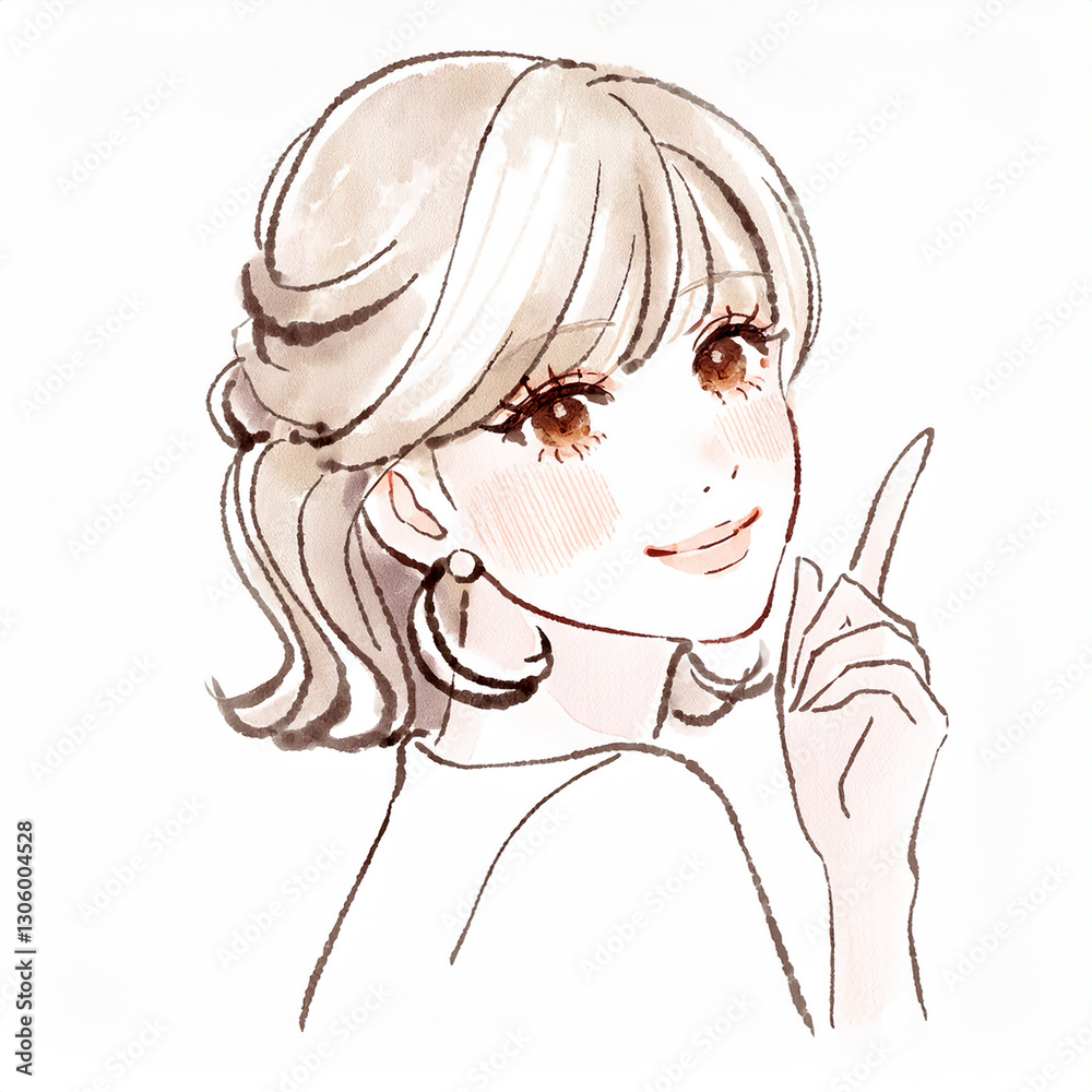 女性・女の子のイラスト素材 女性・女の子のイラスト素材