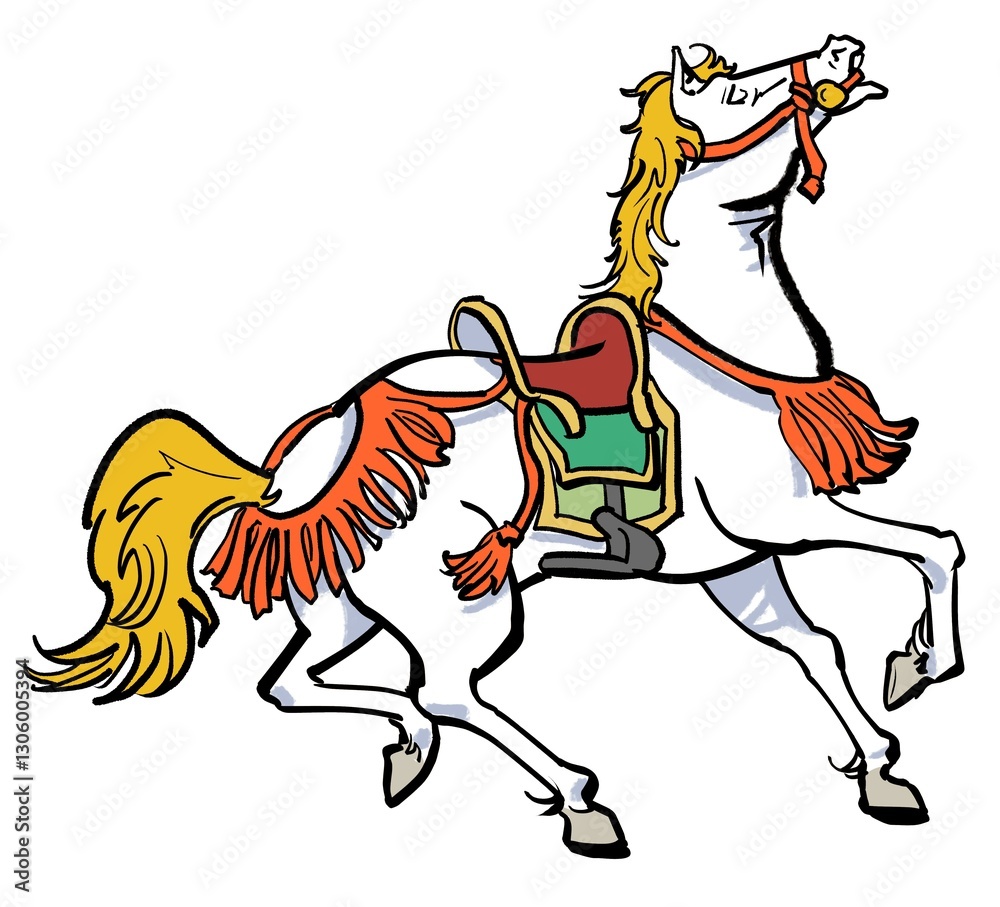 Fototapeta premium 絵馬風の馬