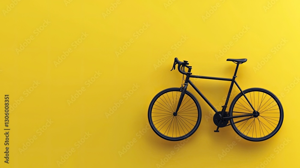 Fototapeta premium abstract and realistic background of minimalist cycling