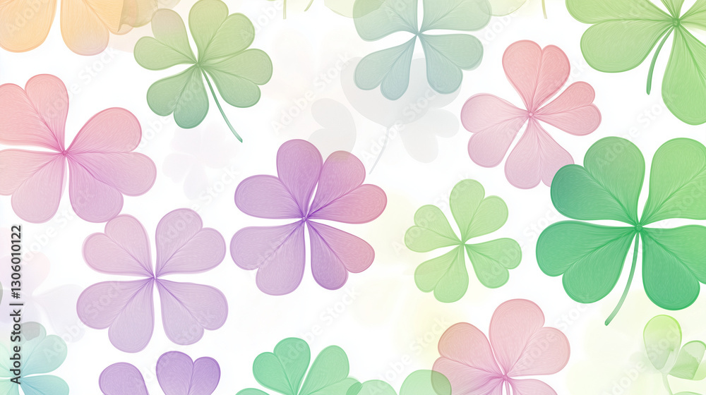 Fototapeta premium seamless pattern with green leaves